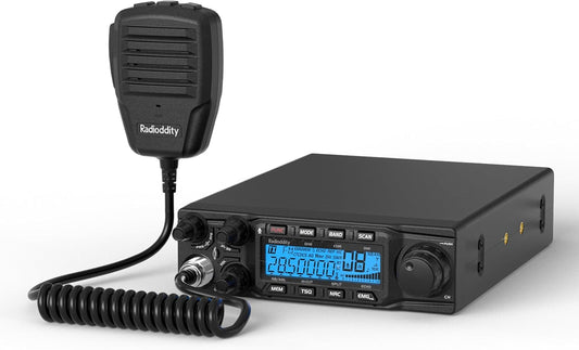 QT80 10 Meter Radio, 80W High Power Amateur Ham Radio, SSB/AM/FM/PA Mobile Transceiver with RX & TX Noise Reduction, CTCSS/DCS, ASQ, SWR High Alert
