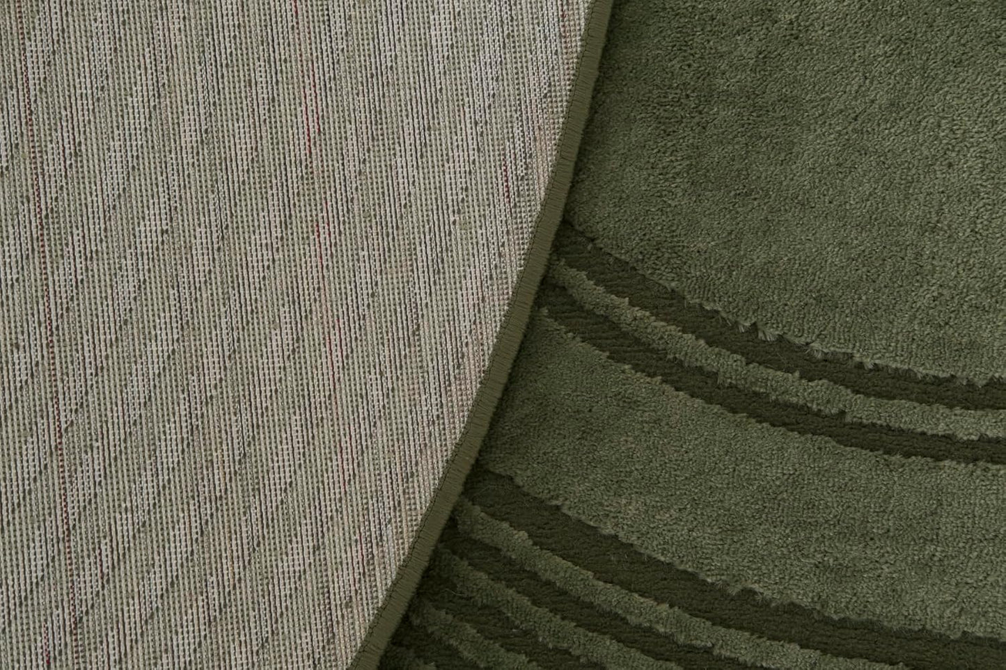 Revival Rugs Maru 8'x8' Washable Area Rug, 100% Recycled Oeko-TEX Certified, Medium Pile, Green
