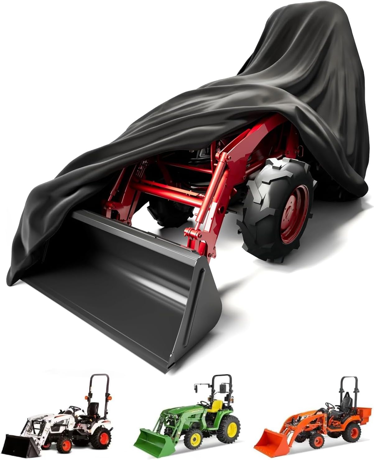 Tractor Cover, Waterproof Heavy Duty, 600D Oxford Cloth, UV Protection,189 L x 76 W x 86 Universal
