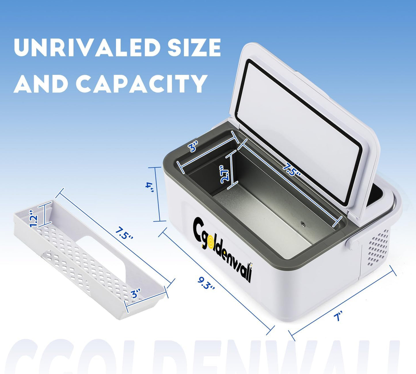 Portable Insulin Cooler Box for Max12 Pens, Setting with 5V Medicine Refrigerator for Home & Outdoor Use, Battery