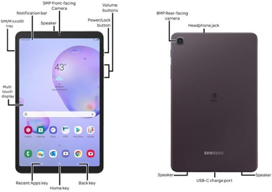 Samsung Galaxy Tab A 8.4' (2020) 32GB T307U WiFi+LTE with Rugged Case (used, factory reset)