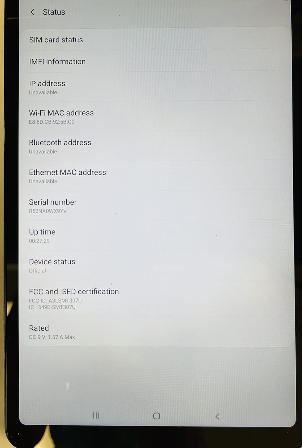 Samsung Galaxy Tab A 8.4' (2020) 32GB T307U WiFi+LTE with Rugged Case (used, factory reset)