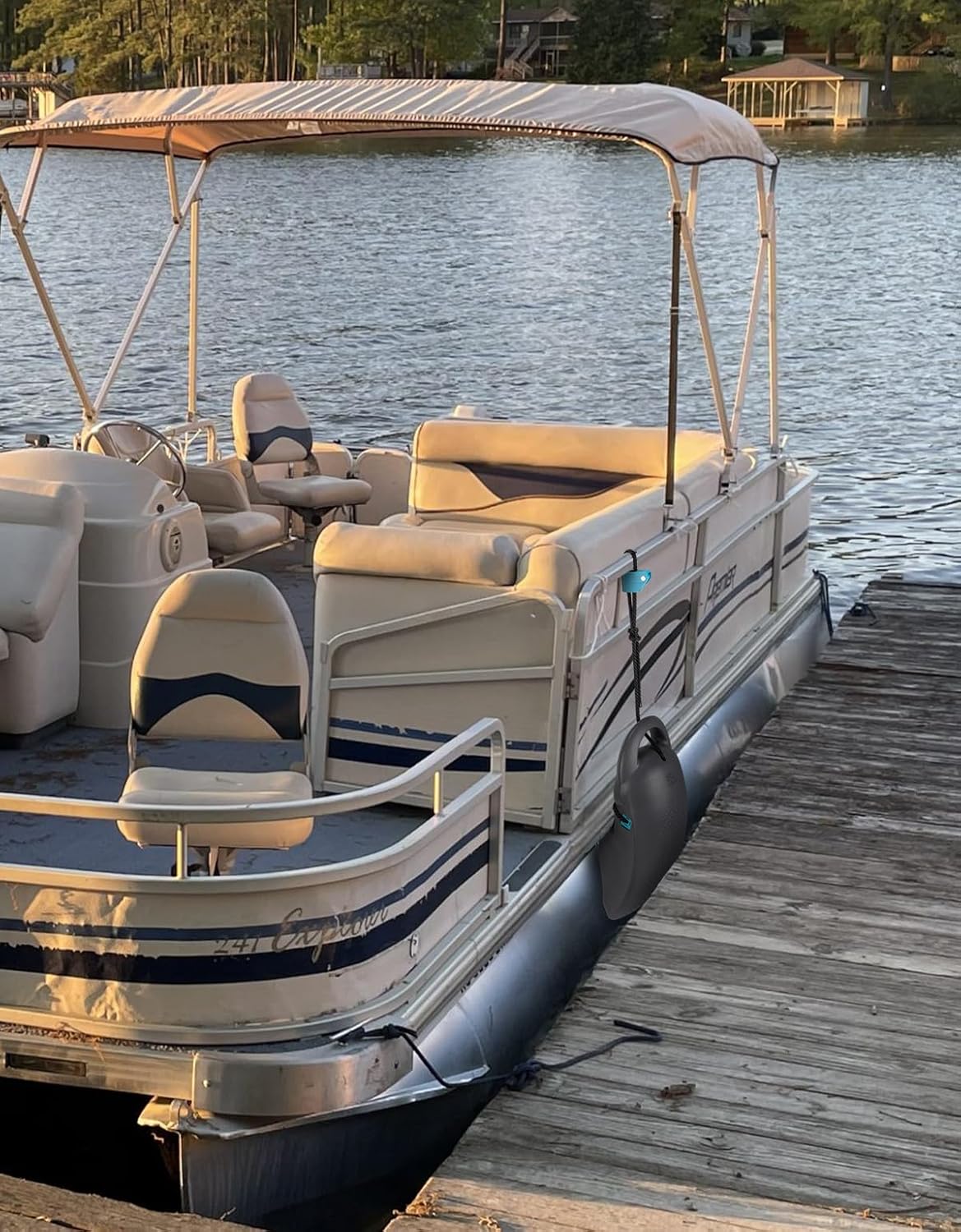 Boat Fenders Boat Bumpers for Docking with Locking Grooves for Pontoon, Quick-Release Clips for Easy Docking