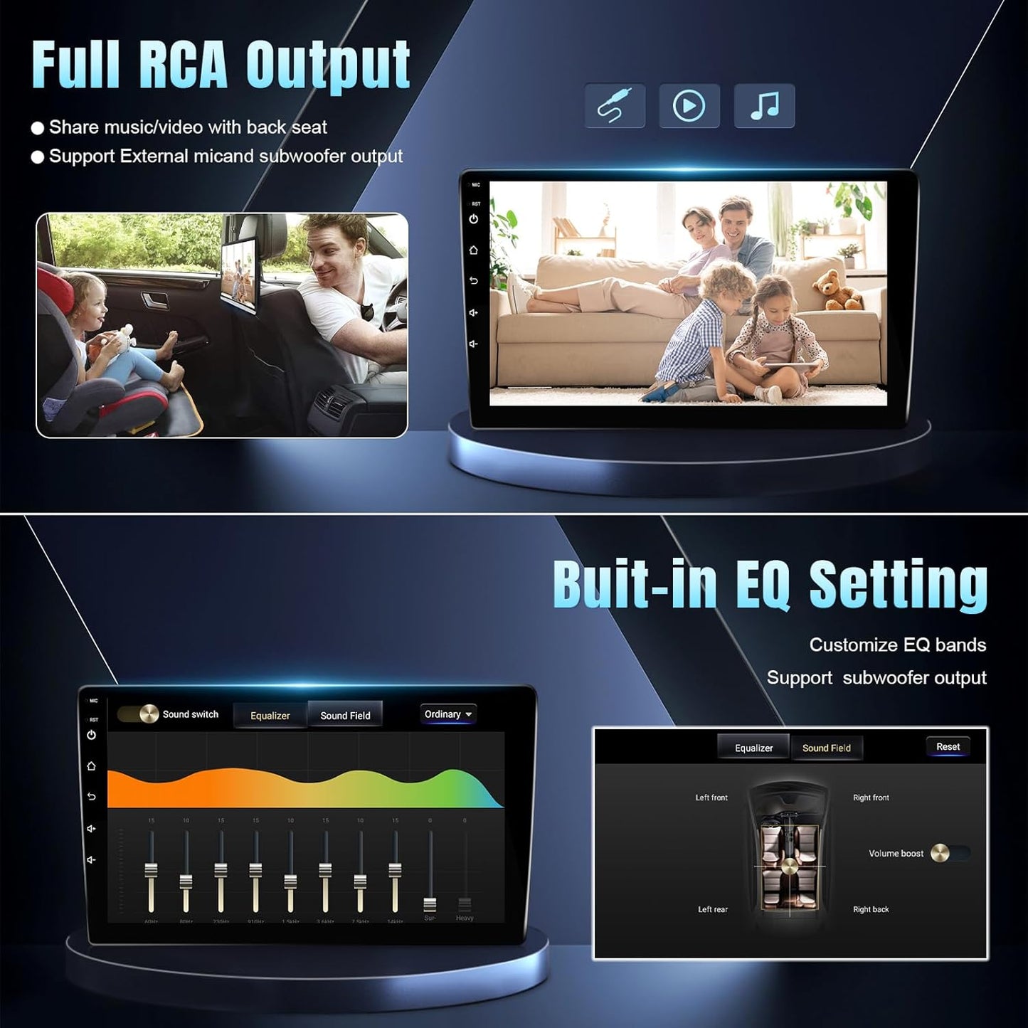 Car Radio for Ford F150 2009-12,F150 CarPlay, Android Auto 9 Inch Stereo with Bluetooth GPS Navigation WiFi Backup
