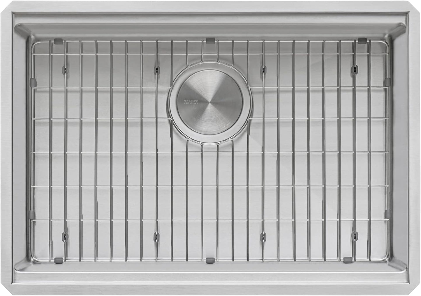 27-inch Undermount Rounded Corner Workstation Kitchen Sink Single Bowl, 16 Gauge Stainless Steel Kitchen Sinks