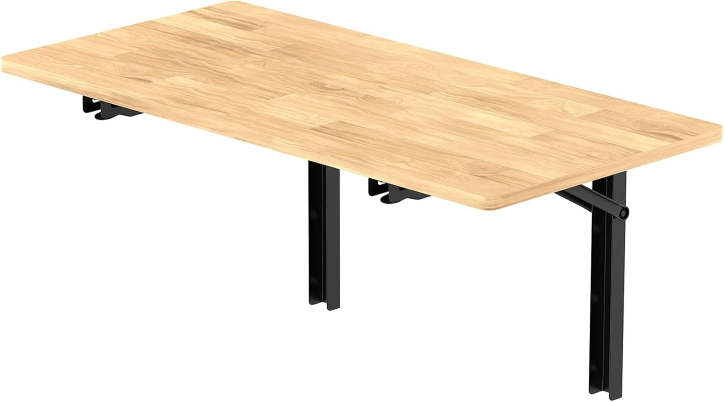 Wall Mounted Folding Workbench, Heavy Duty Folding Wall Table/Desk, Holds Up to 550lbs (47.25 x 22.75inch)