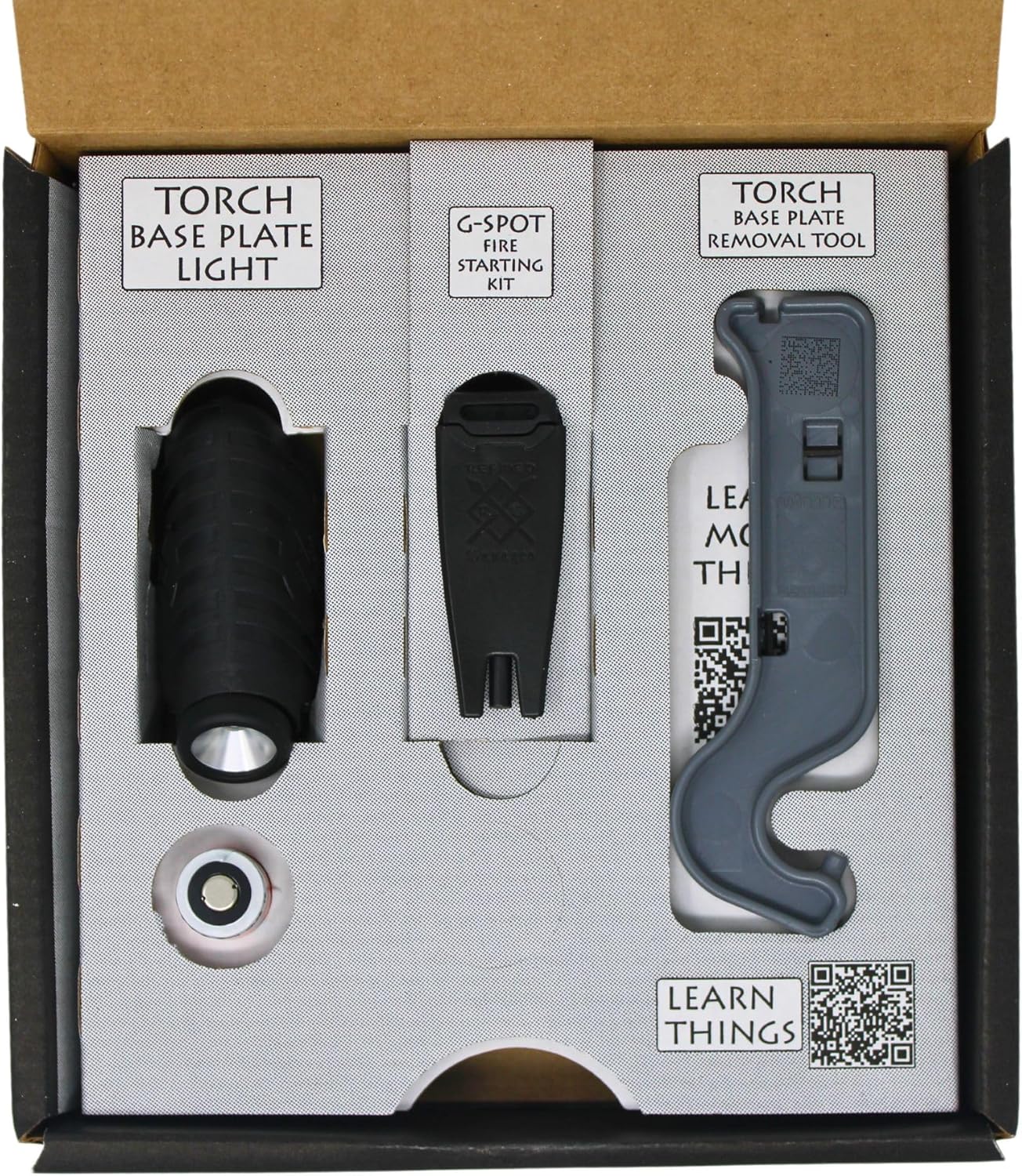 Torch & Firestarter Pack - Tactical Flashlight High Lumens & Firestarter Kit Compatible with Glock 17/19/22/26/33