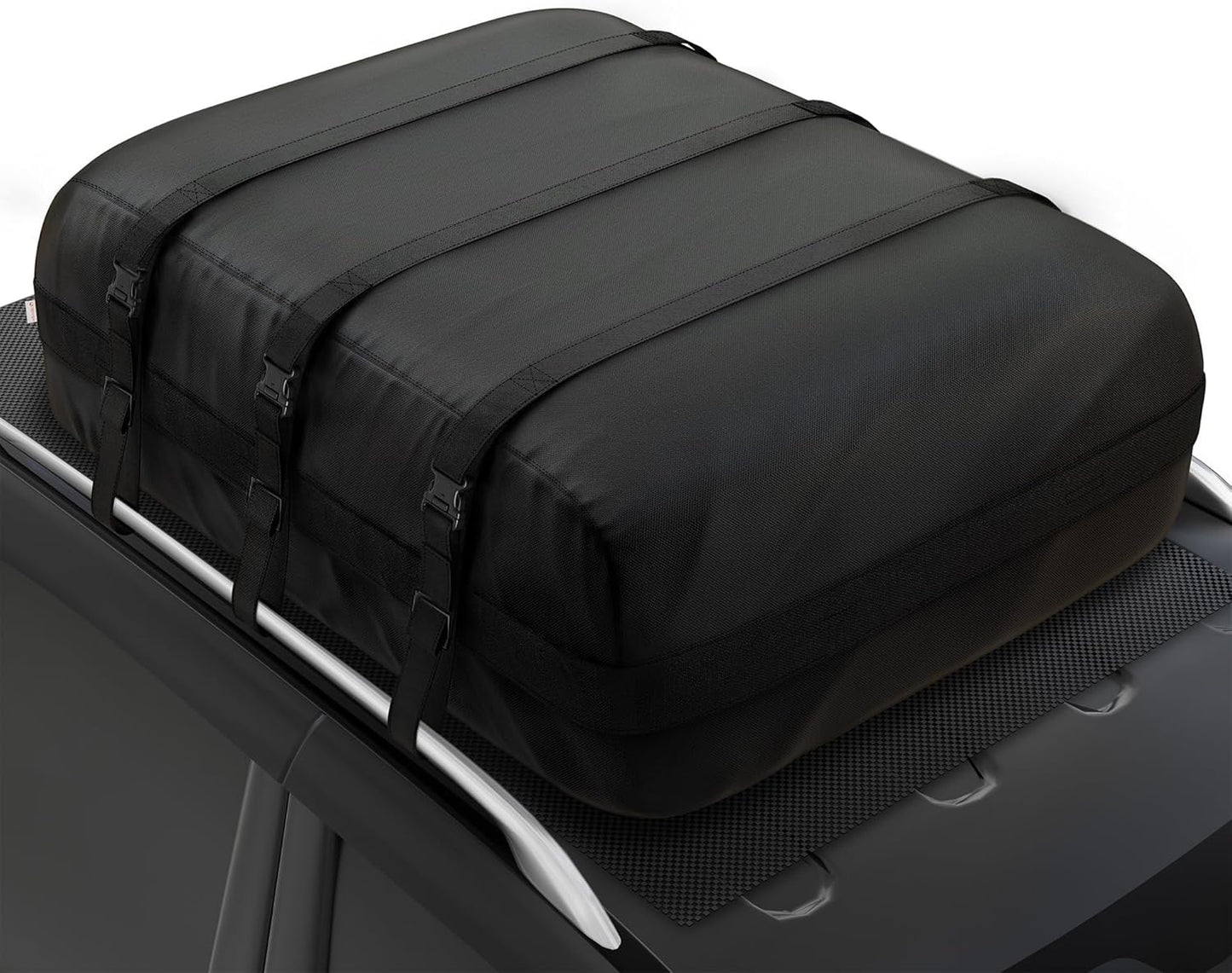 Rooftop Cargo Carrier 36 Cubic Feet Waterproof Soft Car Roof Rack Cargo Carrier Heavy Duty 1200D for All Cars