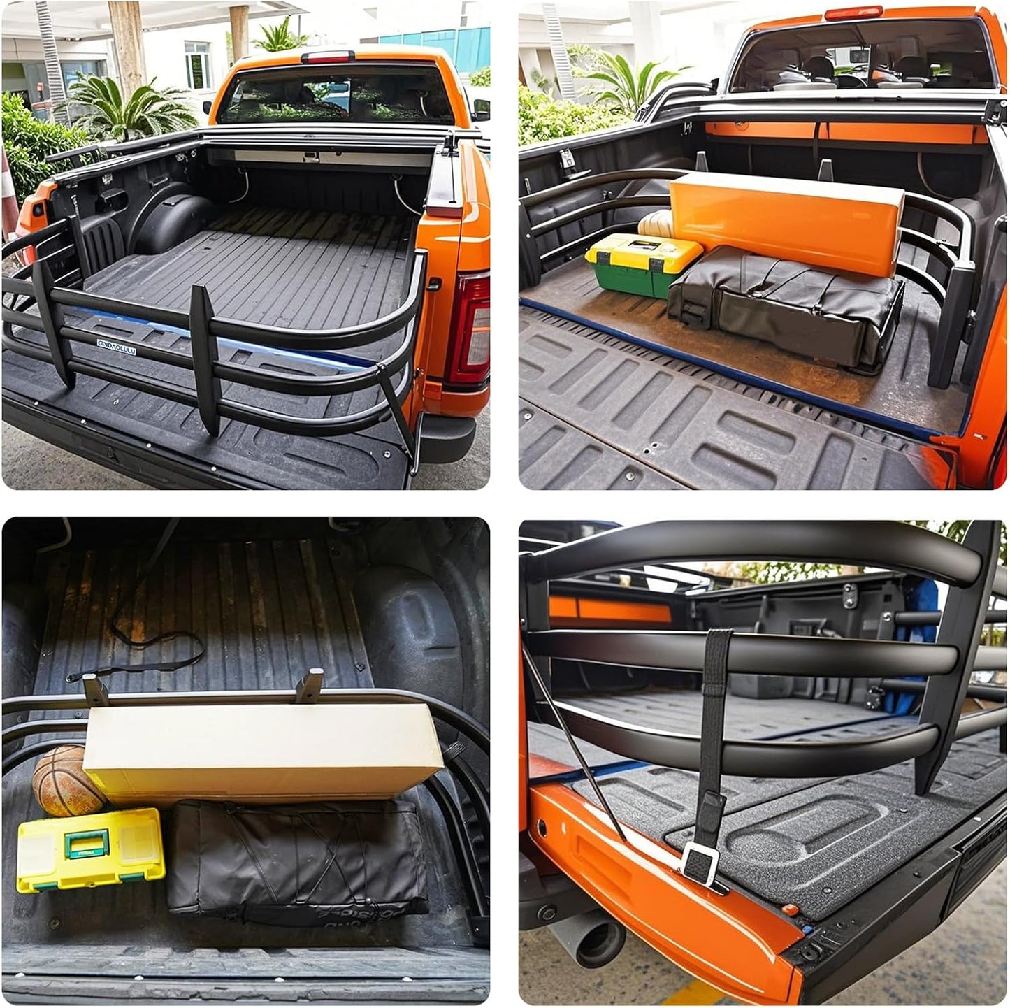 Truck Bed Extender, Aluminum Tailgate Extender 55'-62' Fit for Ford F150 Heavy Duty, Ram1500/2500/3500, Silverado