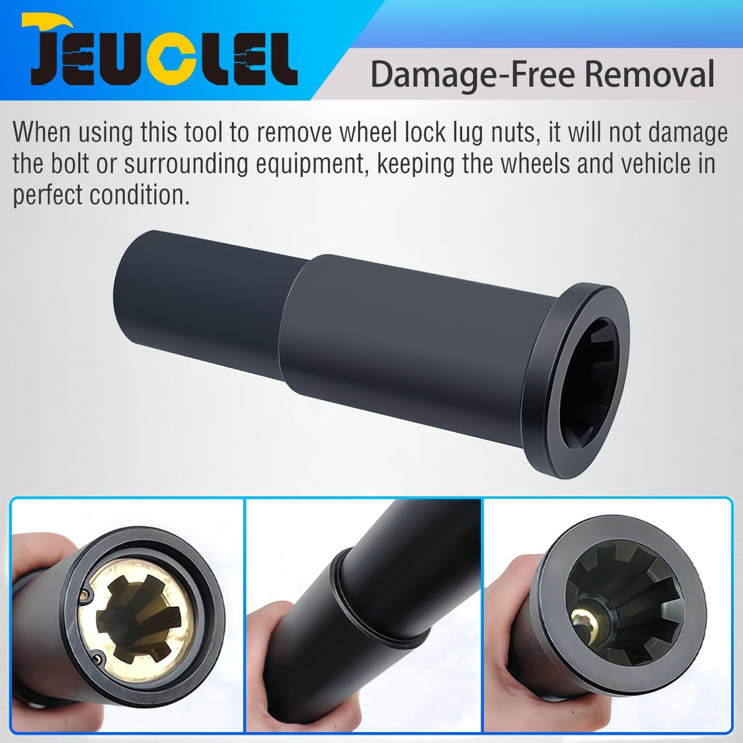 Universal Wheel Locking Nut, Wheel Hub Bolt Screw Extractor, Wheel Lock Nut Socket Removal, Wheel Anti-Theft
