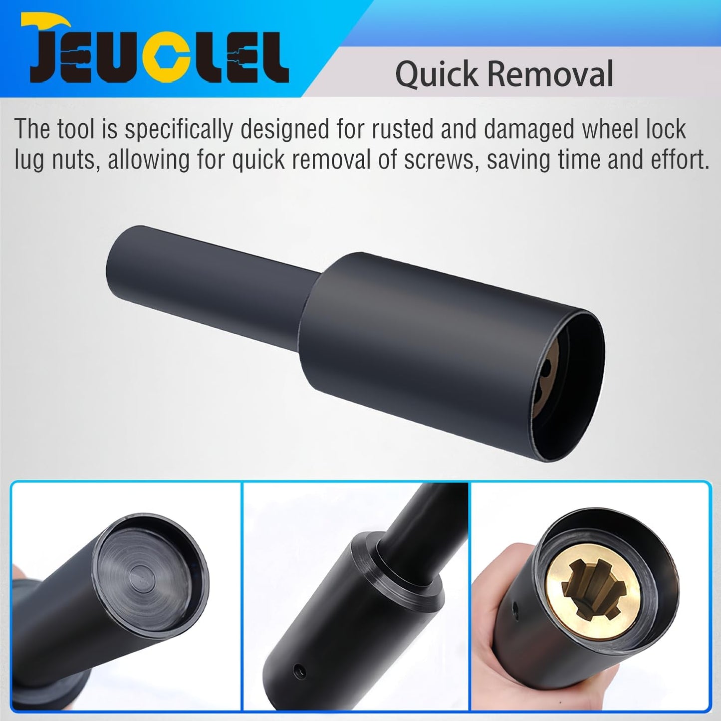 Universal Wheel Locking Nut, Wheel Hub Bolt Screw Extractor, Wheel Lock Nut Socket Removal, Wheel Anti-Theft