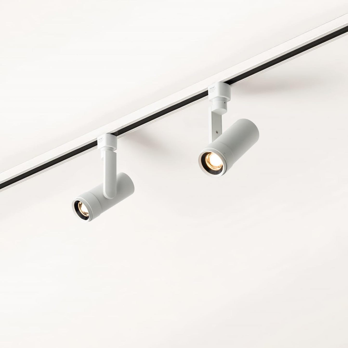 5-Color Zoomable LED Track Lighting Heads H-Type Dimmable, 13.5W White Ceiling Fixtures for Room, Modern
