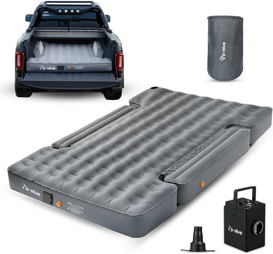 Unbeatable Durability 6-6.5' Truck Bed Air Mattress, Durable Extra Thick 300D Oxford Fabric, Quick Easy Set-Up