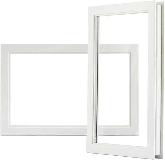 4 Pack UV-Resistant Organic Glass Panels Garage Door Window Inserts, Easy DIY Installation, Weatherproof