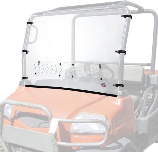KEMIMOTO Front Windshield with Vent Compatible with Kubota RTV X900/ X1120 Full PC Windscreen Clear Windsow Resistant Not Compatible with the RTV