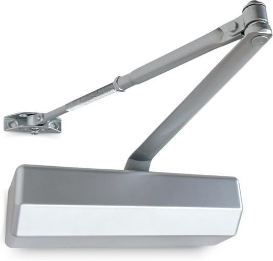 Ridge Products Adjustable 1-6 Heavy Duty Door Closer | ADA Compliant ANSI Grade 1, and UL 3 Hour Fire Rated | Commercial Door Closer for External and