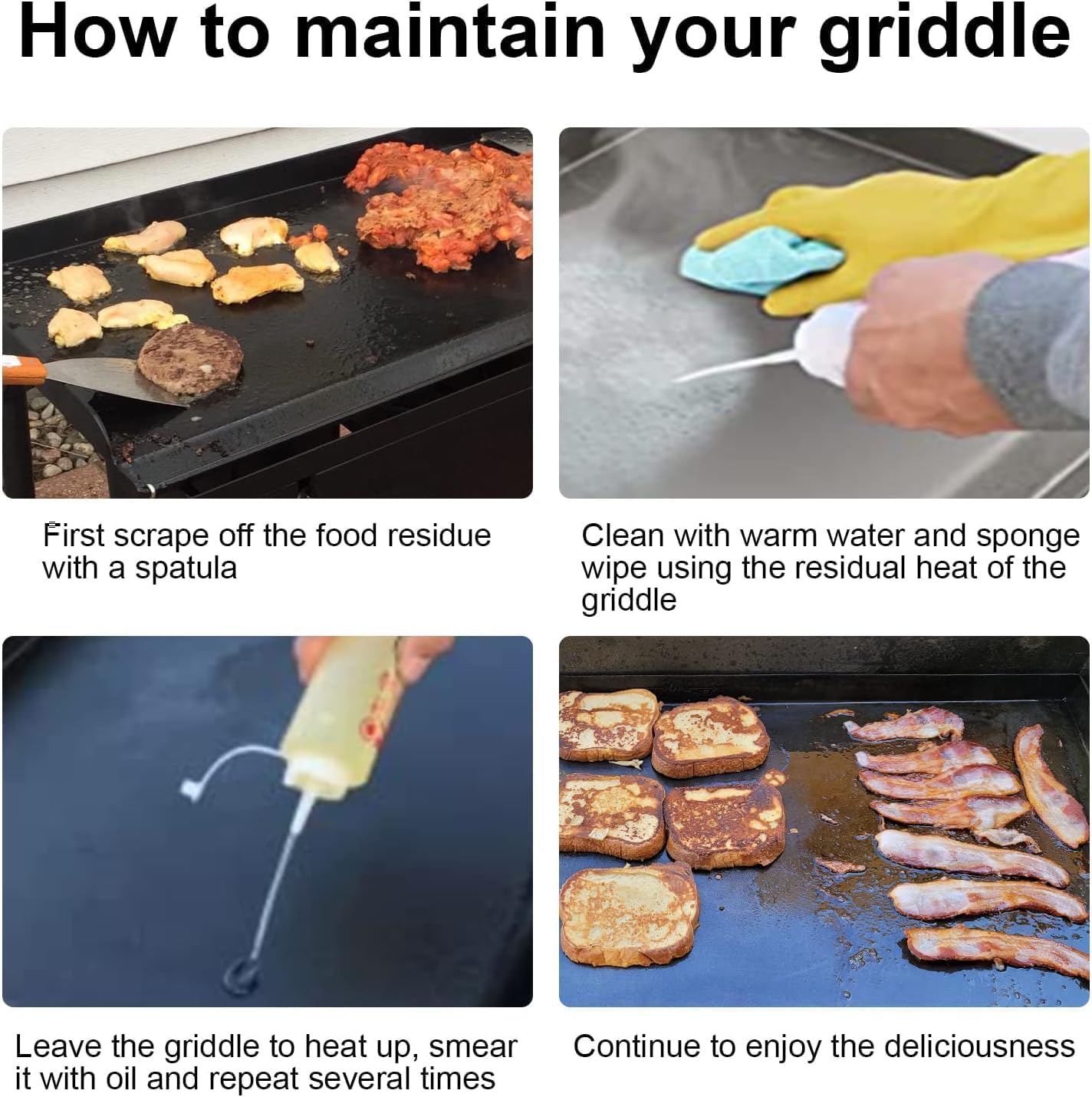 Professional Flat Top Steel Griddle for Camp Chef, Accessories 16'x 38' Griddle