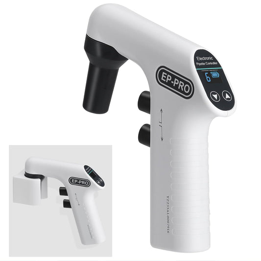 Motorized Pipette, Pump Pipet Aid with LED LCD Screen, Large Capacity Electric Pipette with 6 Adjustable Speeds
