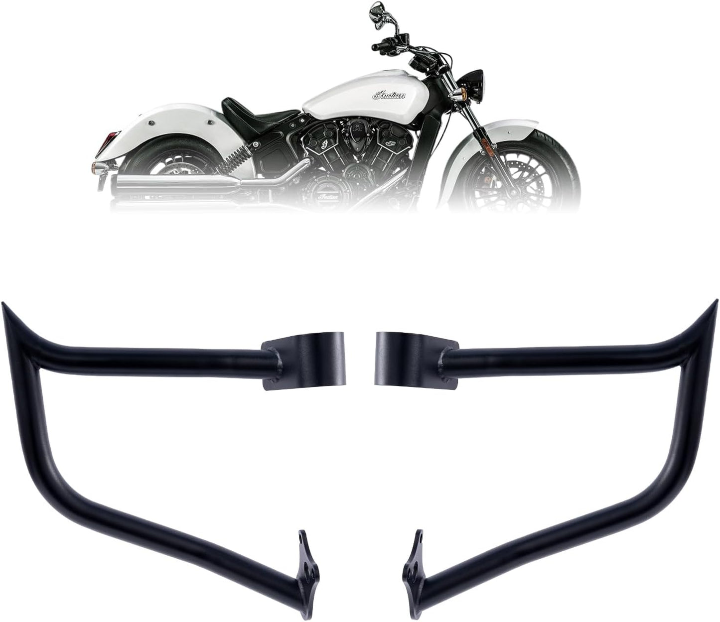 Kinglemc Crash Bar Engine Guard Highway Freeway Bar for Indian Scout 2015-2024 Scout Bobber ABS 2018-2020 Scout Sixty 16-24