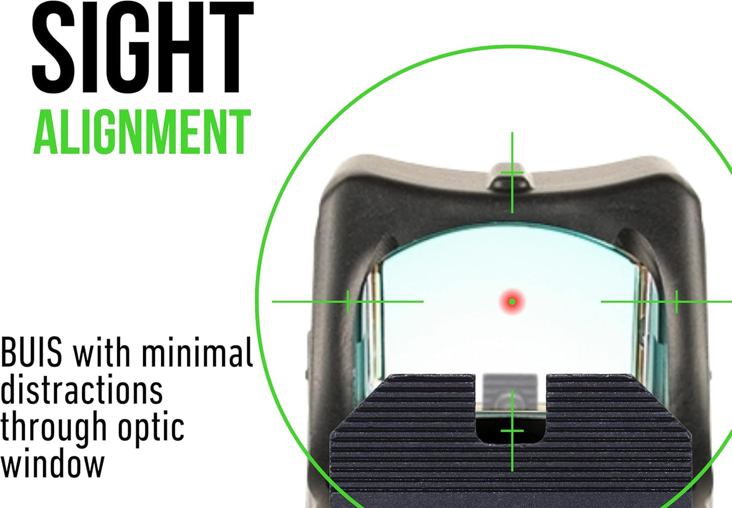 Minimalist OR Sights & Optic Plate Bundles, Compatible with RMR Footprint Optics on Glock 17, 19, 34, 45, 47, & 49 MOS Platforms