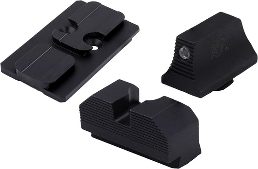 OR Sights and Optic Plate Bundles, Compatible with ACRO Footprint Optics on Glock 17, 19, 34, 45, 47, 49