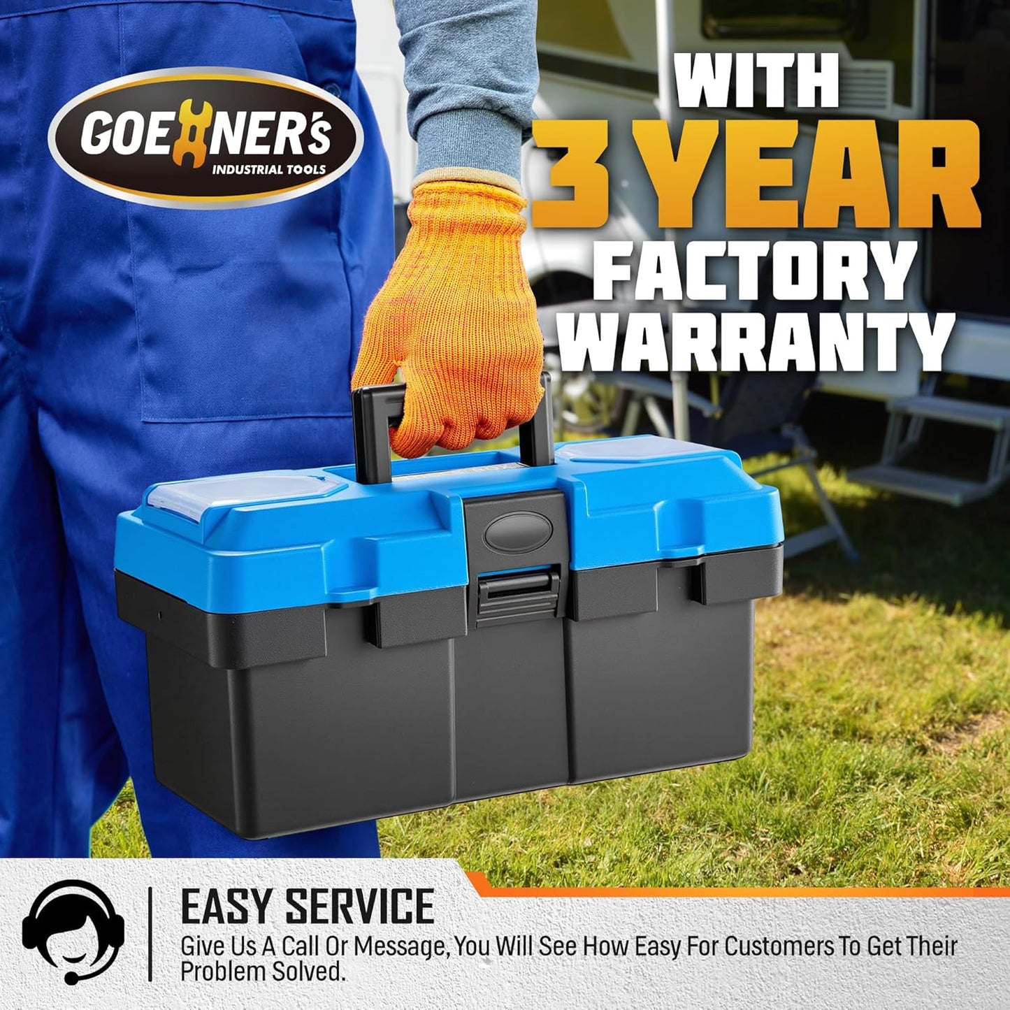 12V RV Portable Macerator Pump with Box, Waste Pump for Sewage, 12GPM Suction 3.2 feet Lift 10 feet