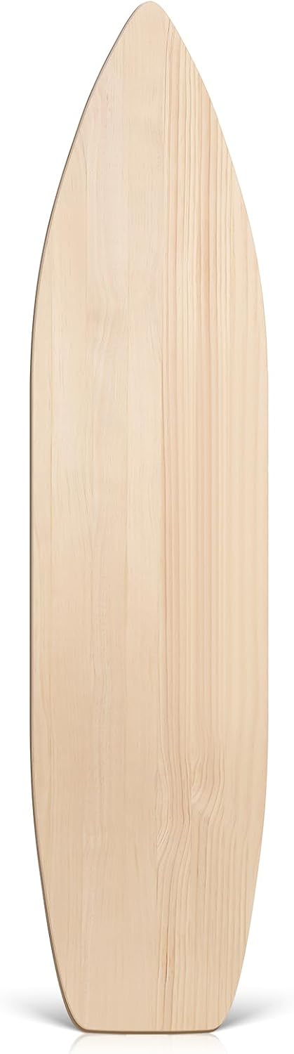 6 ft Wood Surfboard Wall Art, Unfinished DIY Hanging Wood Longboard Vintage, Decorative Surfboard