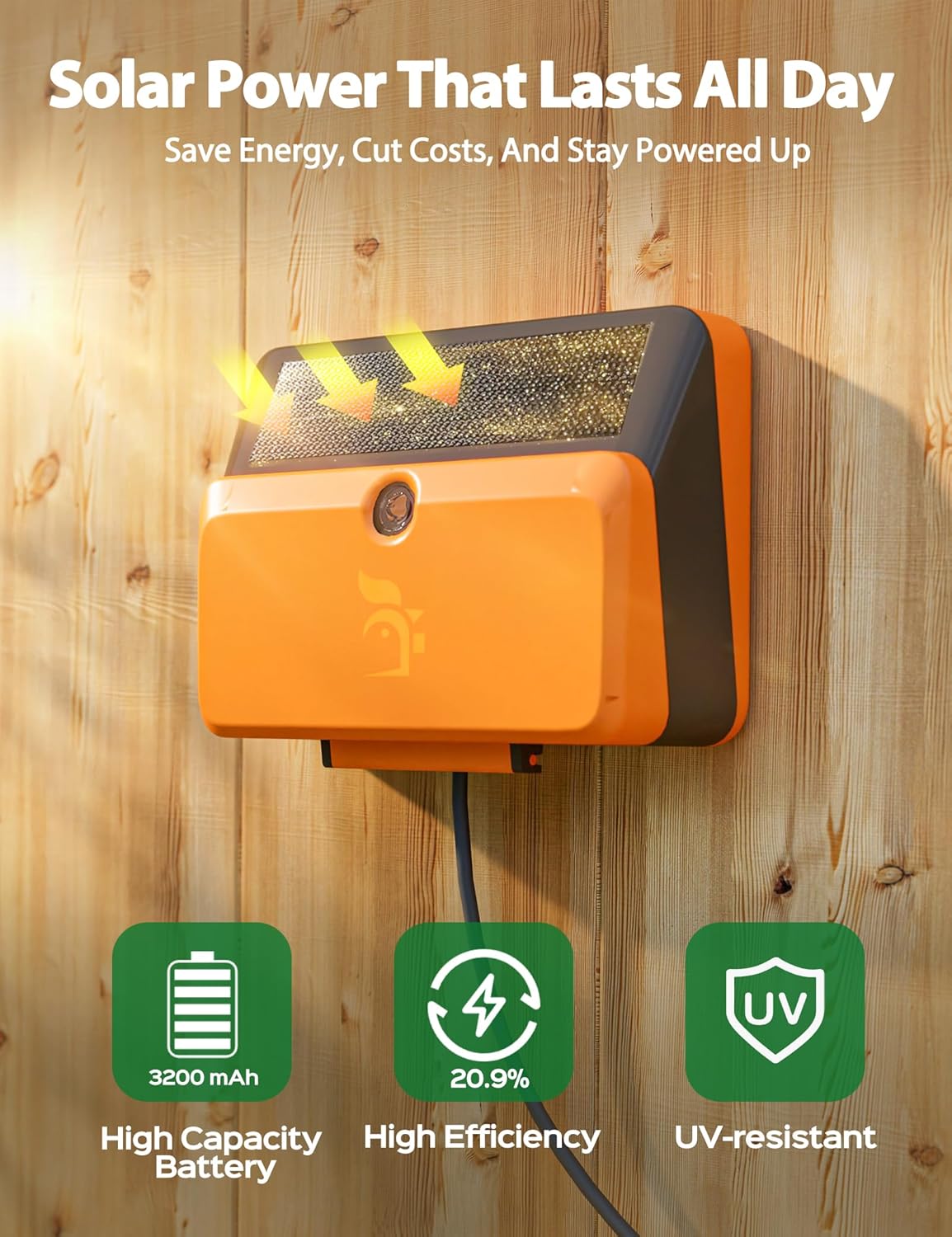 Solar-Powered Automatic Chicken Coop Door, Dual Motor Chicken Coop Door with Light Sensor, Timer