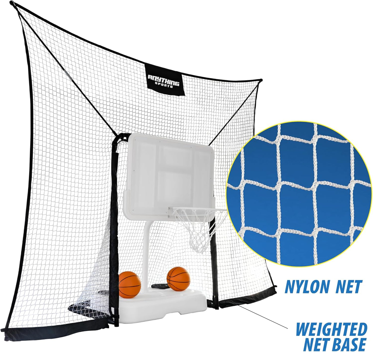 Deluxe Poolside Basketball Goal with Backstop