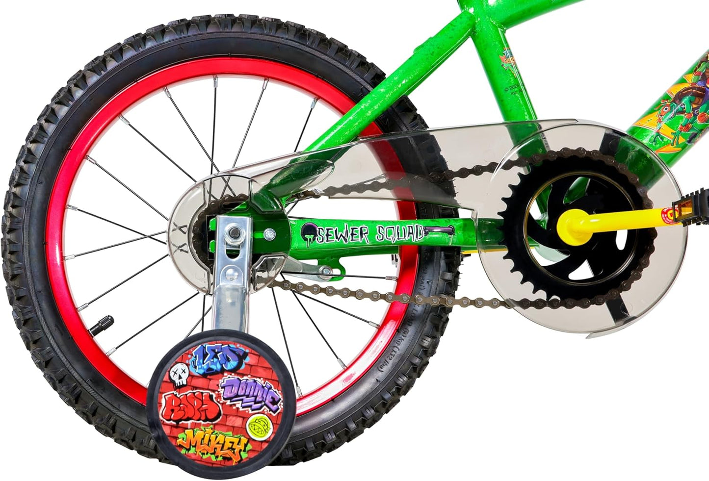 Dynacraft Teenage Mutant Ninja Turtles Boys Bike for Ages 5 to 7, Beginner Kids Bicycle with Training Wheels