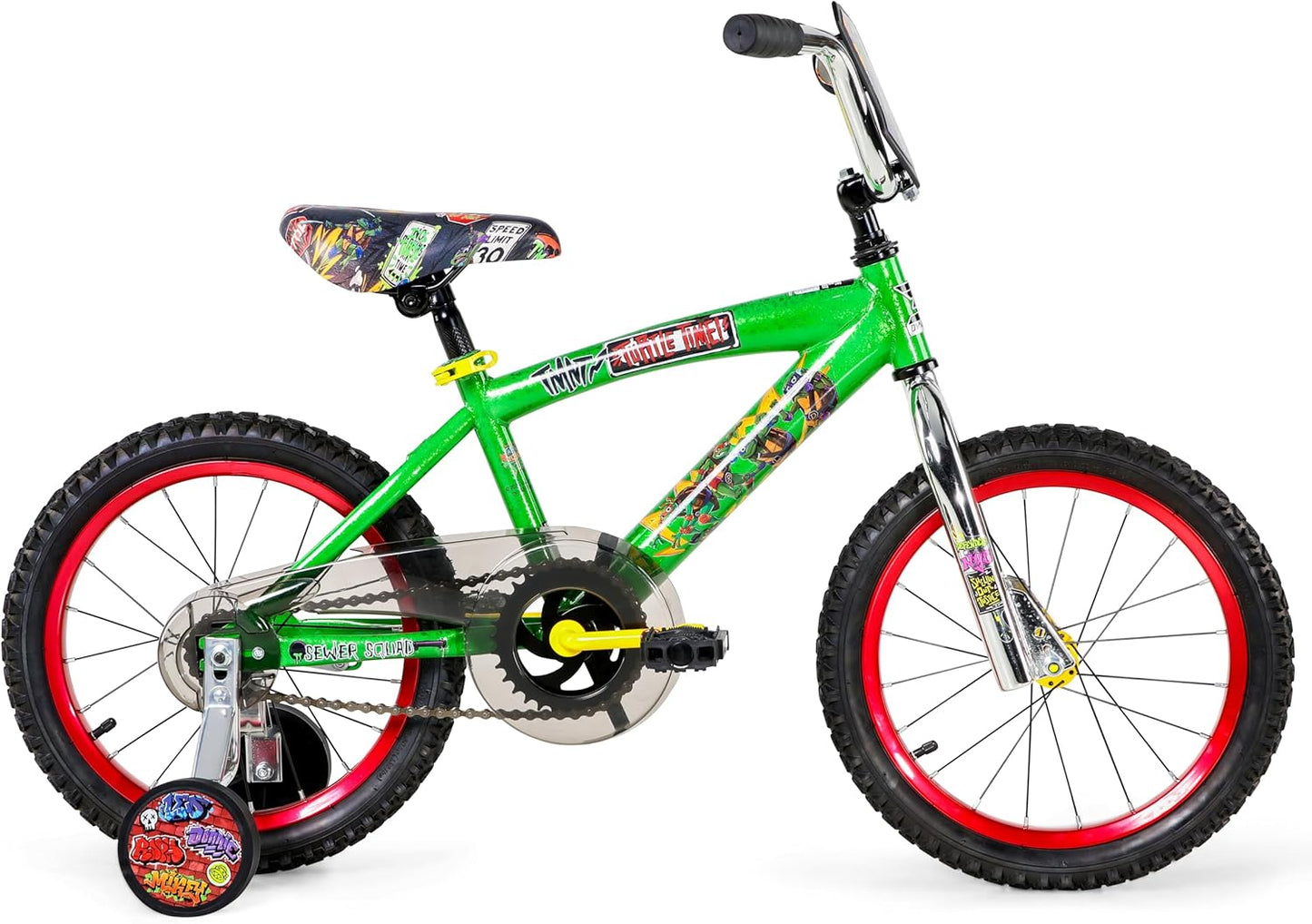 Dynacraft Teenage Mutant Ninja Turtles Boys Bike for Ages 5 to 7, Beginner Kids Bicycle with Training Wheels