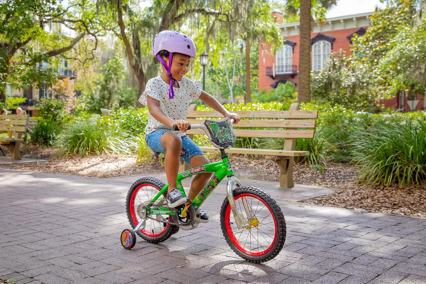 Dynacraft Teenage Mutant Ninja Turtles Boys Bike for Ages 5 to 7, Beginner Kids Bicycle with Training Wheels