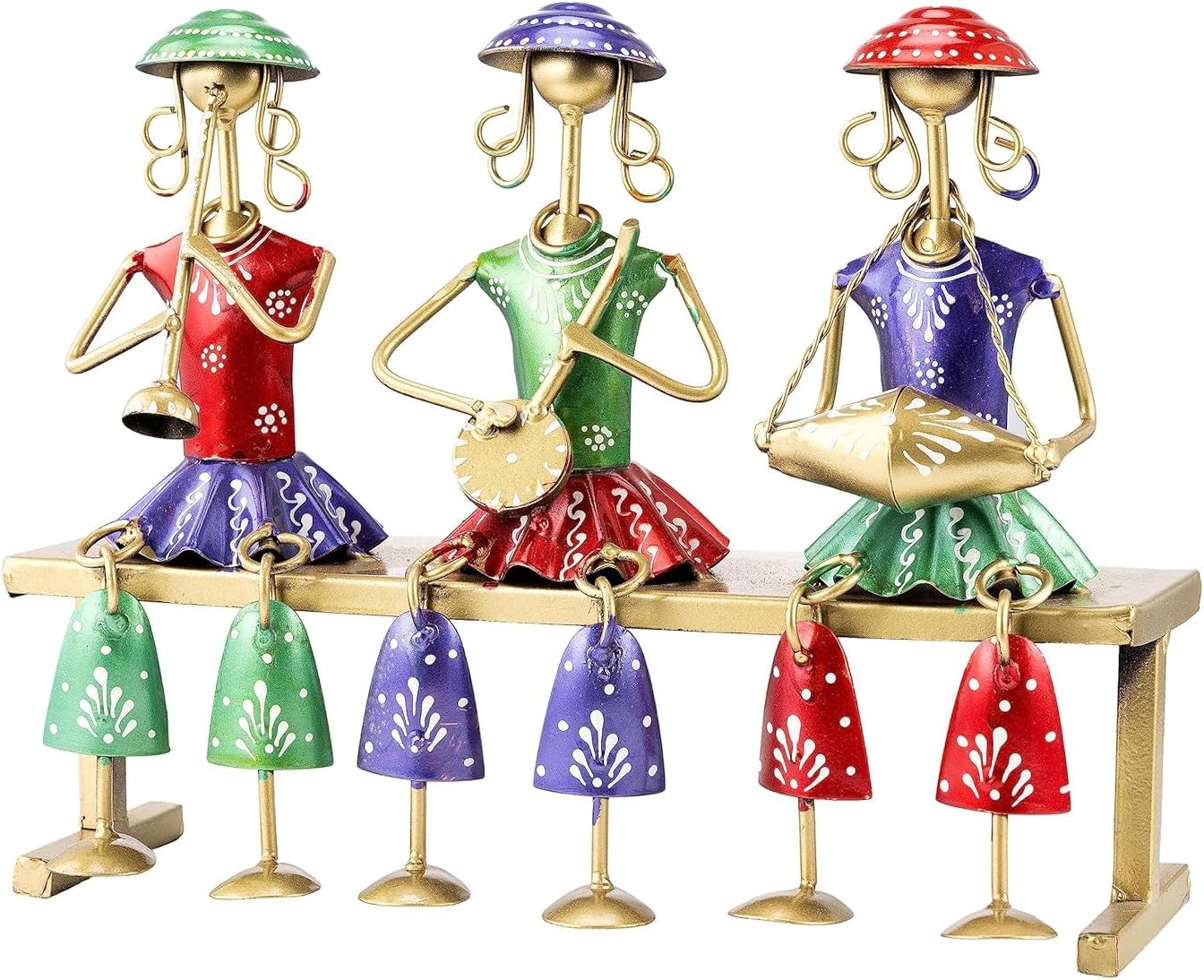 Rajasthani Tribal Musician Table Top Decor Showpiece Playing Instrument Art Show Piece
