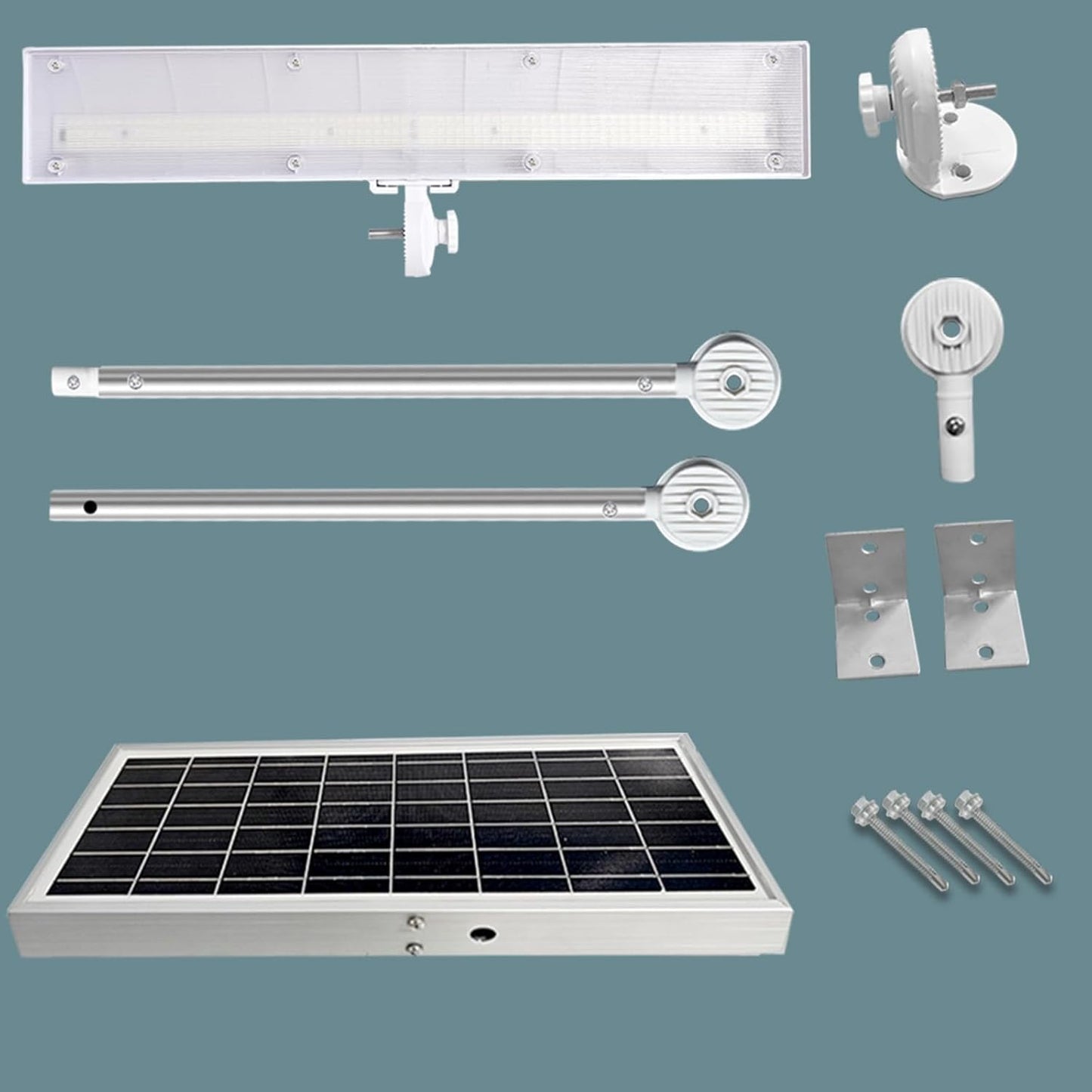 Commercial Solar Billboard Lights Sign Lights 8.5W Solar Panel, Super Bright LED 1300 Lumens Waterproof