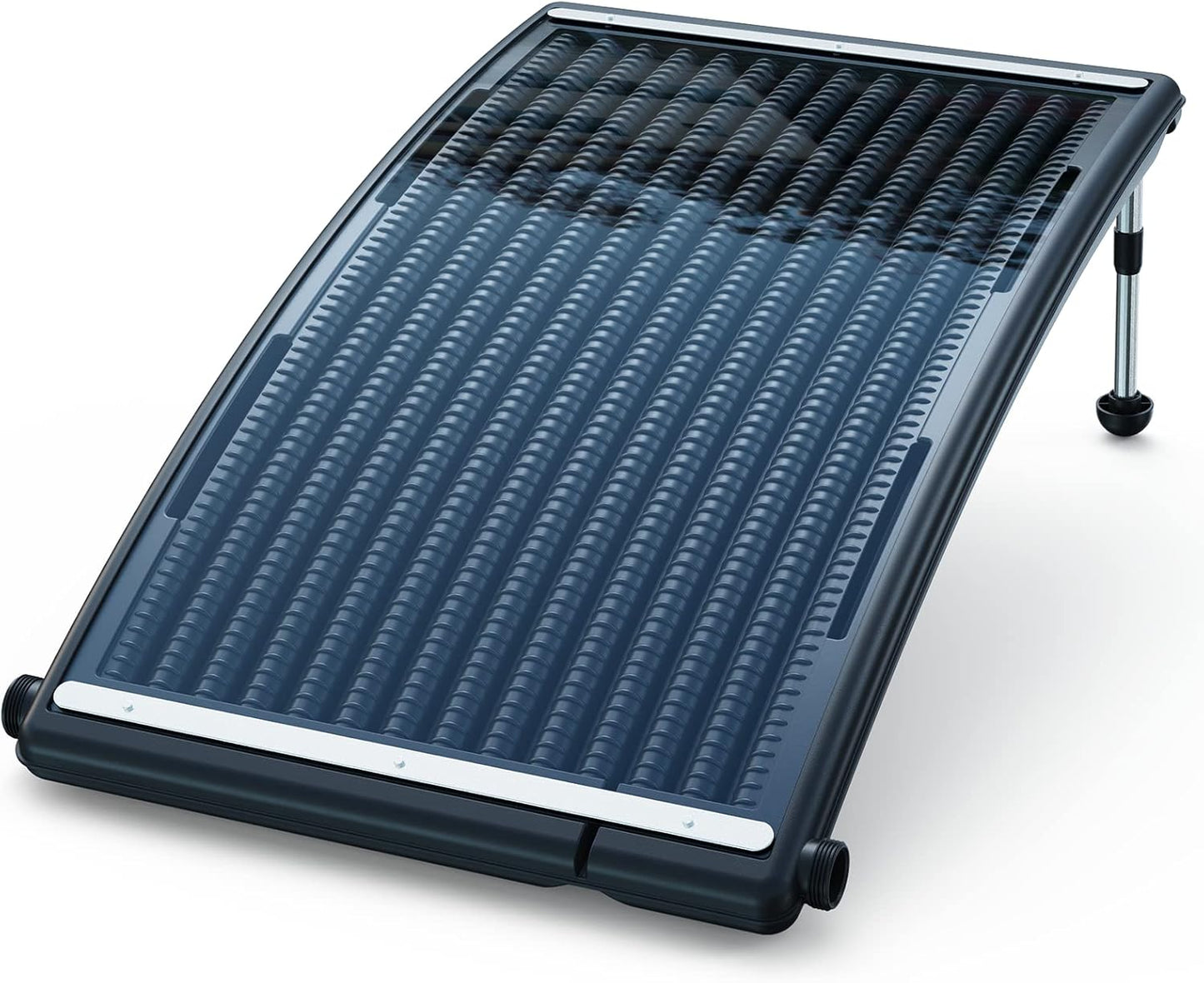 Curve Solar Pool Heater, Made for Above-Ground and Inground Pools, with 2 Adapters, 2 Hoses and Clamps