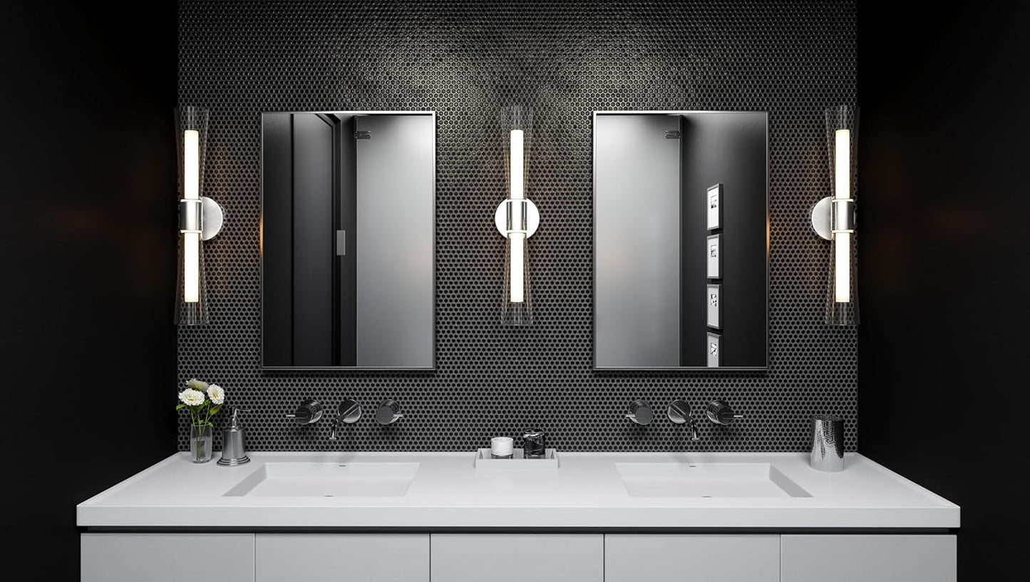 Quoizel Amara Integrated LED Polished Chrome Vanity Light