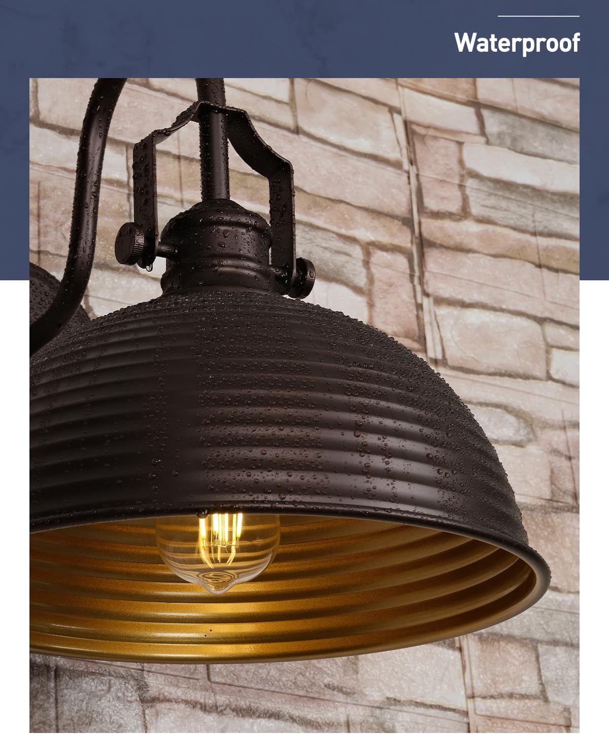 Dusk to Dawn Outdoor Wall Sconce 2-Pack, Exterior Farmhouse Gooseneck, 11.8' Oil Rubbed Bronze Metal