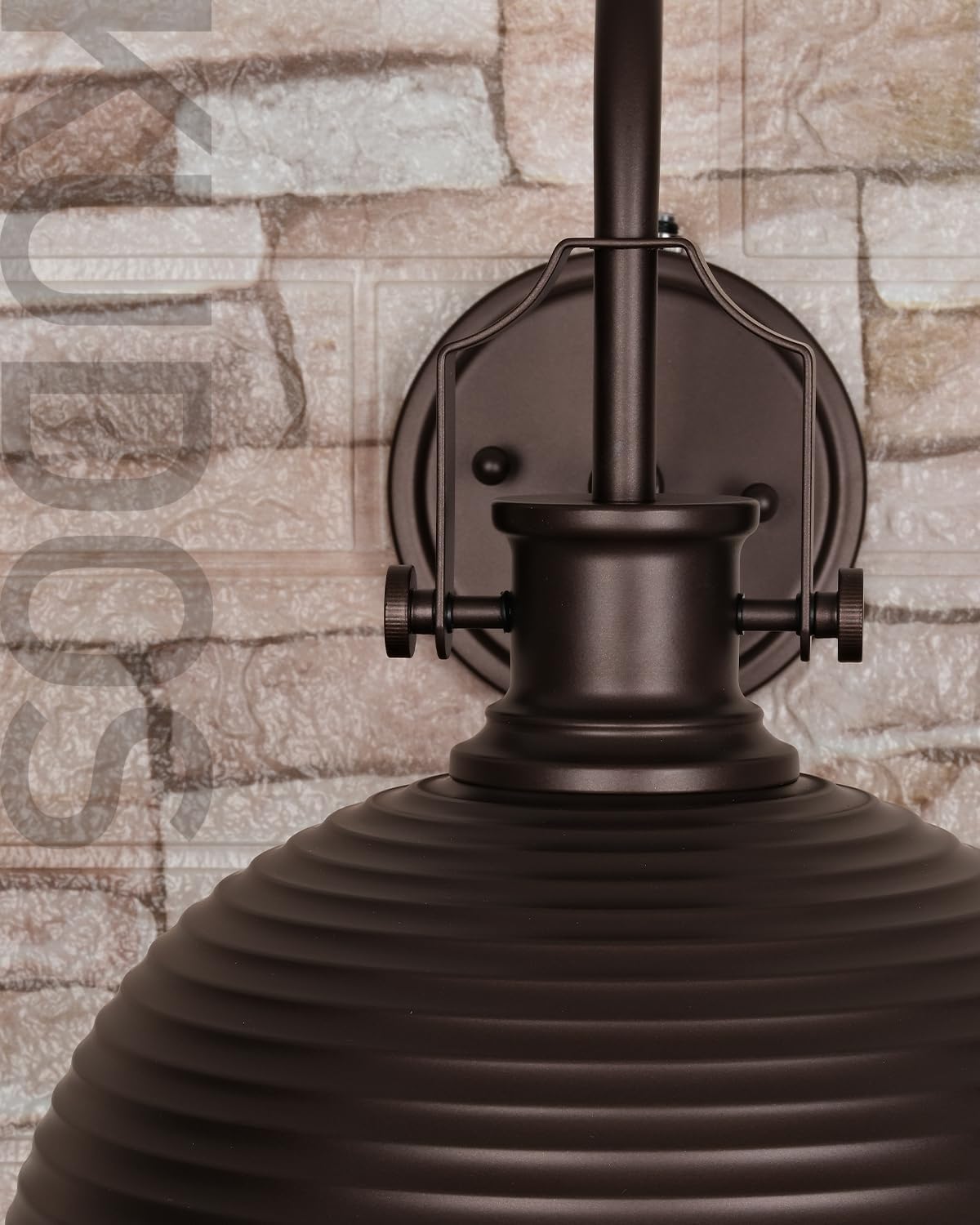 Dusk to Dawn Outdoor Wall Sconce 2-Pack, Exterior Farmhouse Gooseneck, 11.8' Oil Rubbed Bronze Metal