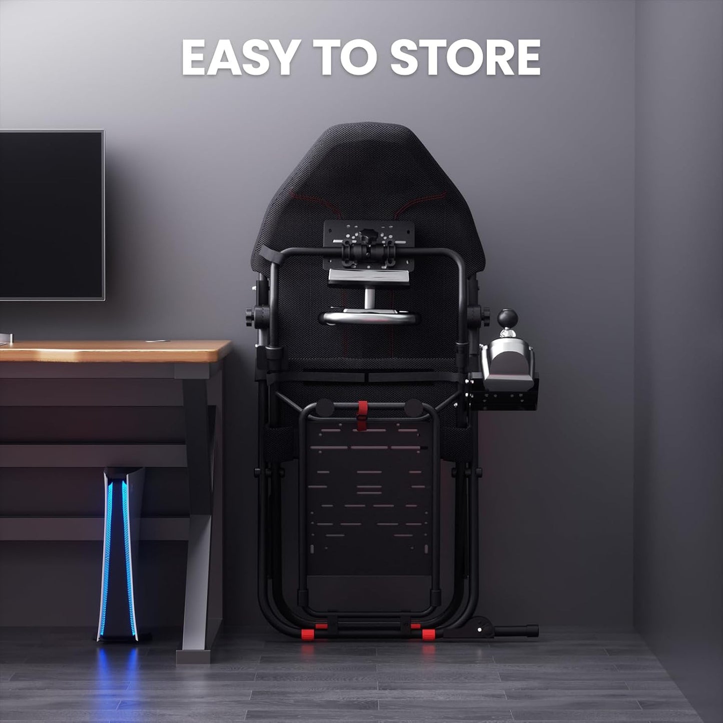 RACGTING Racing Simulator Cockpit for G29 G920 G923, Foldable & Adjustable Racing Seat for Thrustmaster T248X T248 T3