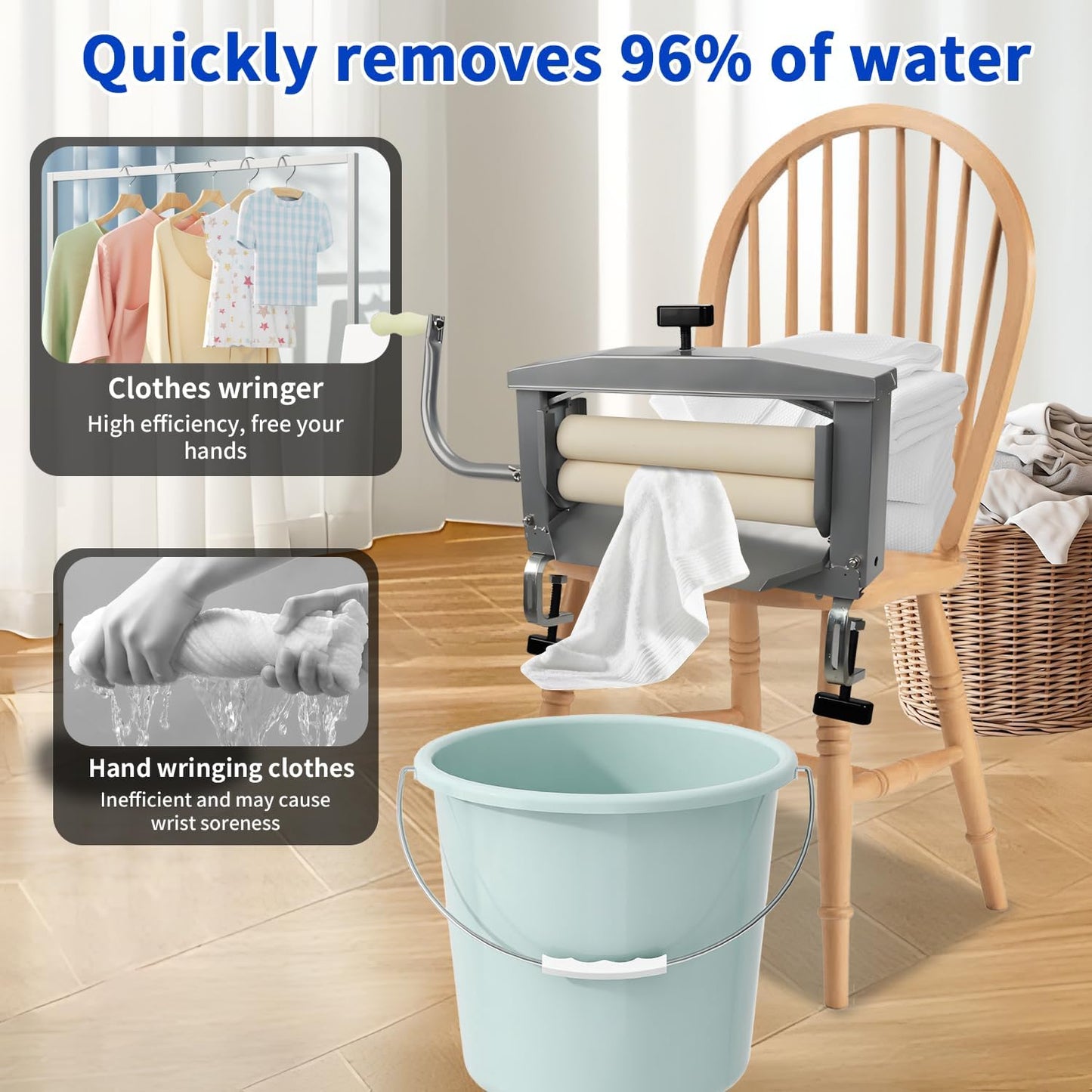 Clothes Wringer, Laundry, Heavy Duty, Off Grid, Solar Powered when you really think about it.
