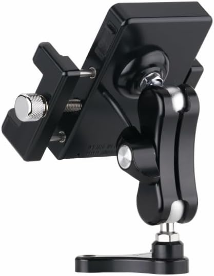 Phone Mount for Motorcycle CNC Aluminum Body, Not Plastic, Ultra Stable