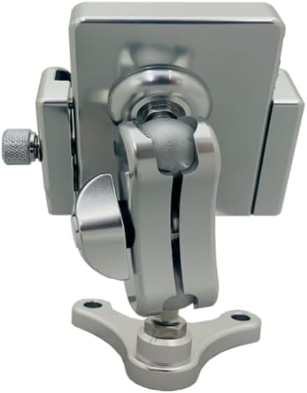 ALUSTEC Phone Mount for Motorcycle CNC Aluminum Body, Not Plastic, Ultra Stable