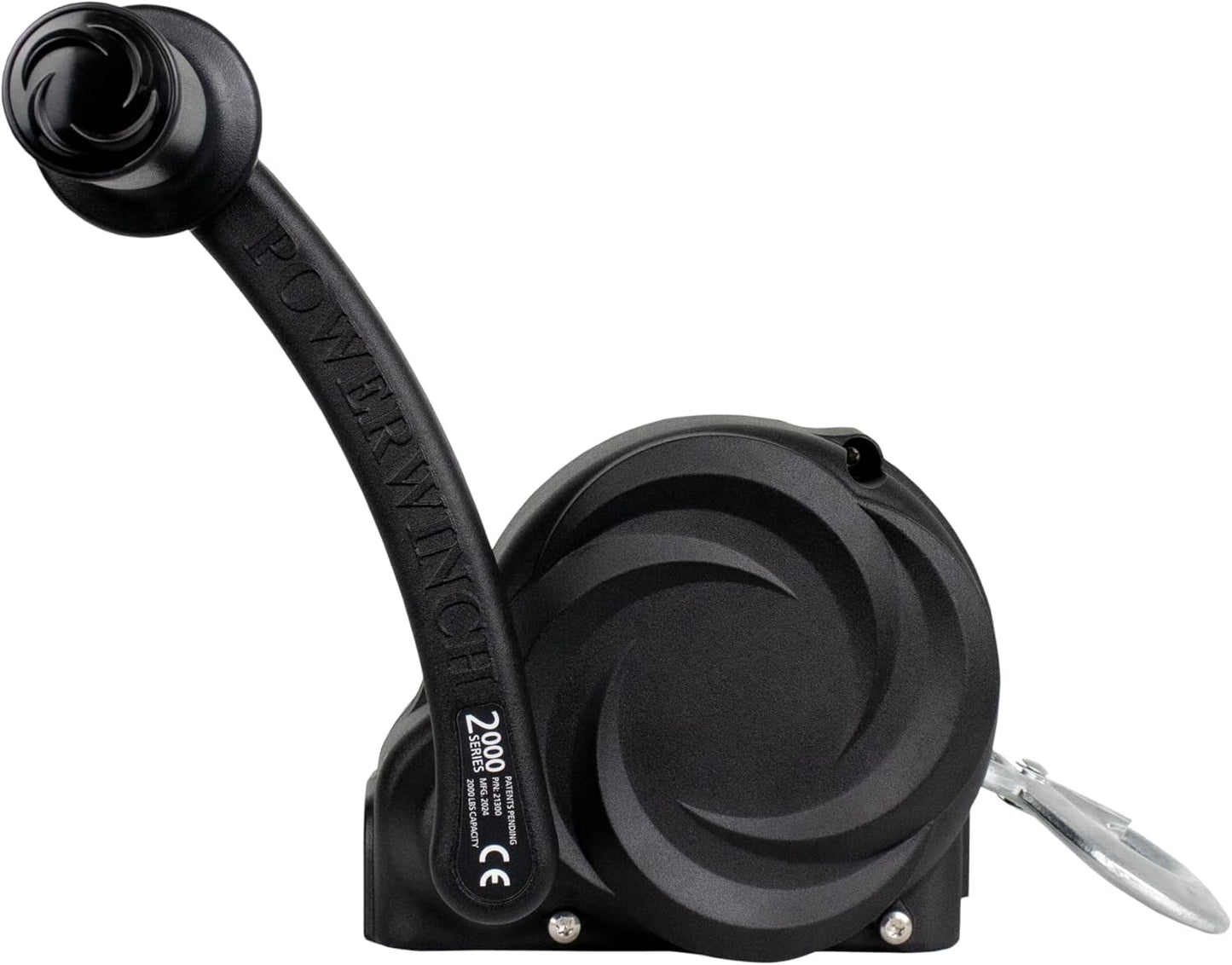 Powerwinch Premier Series 2000 Trailer Winch, Manual Winch for Boat Trailers, 2000 lb Load Capacity