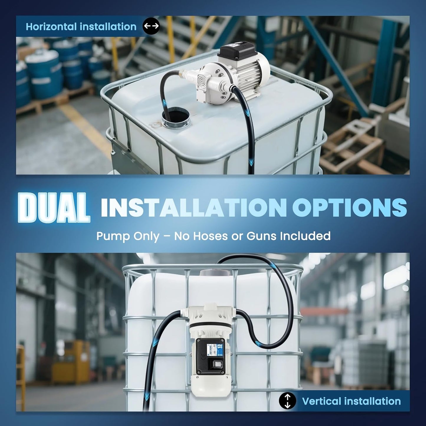 DEF Transfer Pump, 13.2GPM Diesel Exhaust Fluid Diaphragm Self Priming Electric Water Pump for DEF, Water