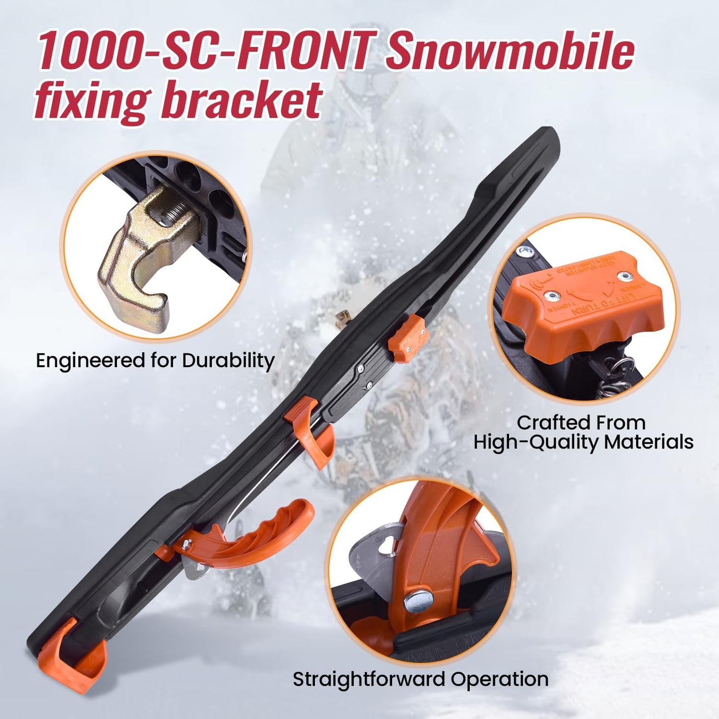 Snowmobile Trailer Tie Down System Fit for Superclamp II