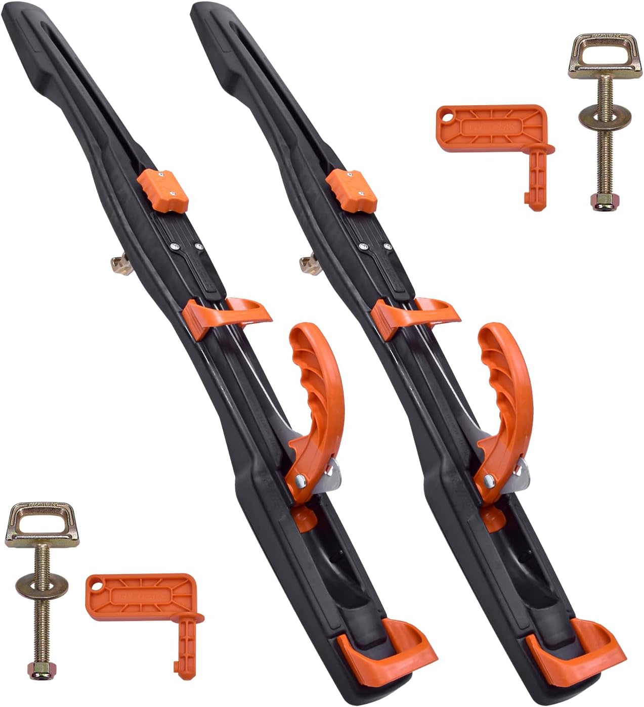 Farpida 2Pack 1000-SC-FRONT Snowmobile Trailer Tie Down System Fit for Superclamp II, Snowmobile Mounting Bracket for