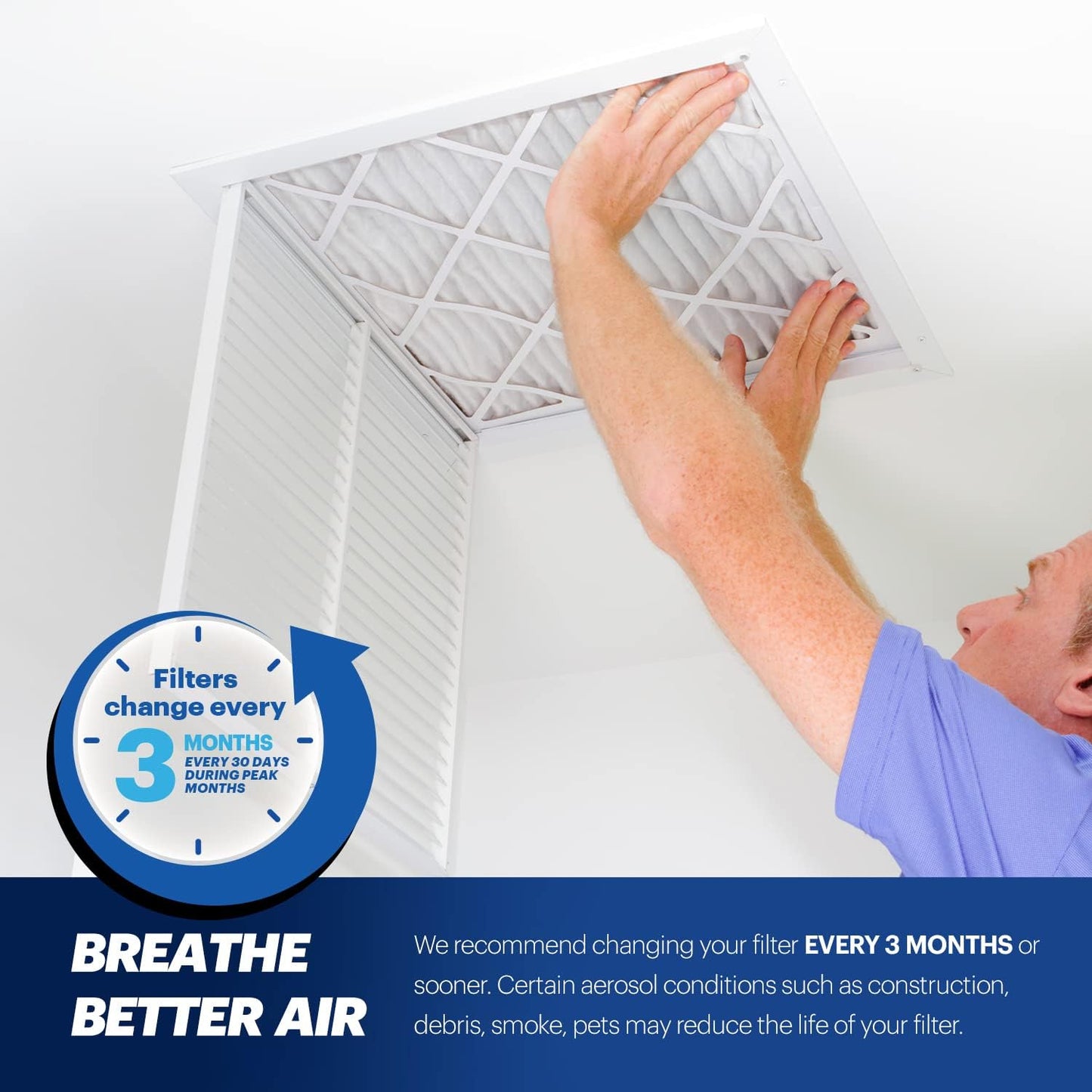 BNX TruFilter 14x24x1 Air Filter MERV 13 (12-Pack), MADE IN USA, Electrostatic Pleated Air Conditioner Filter