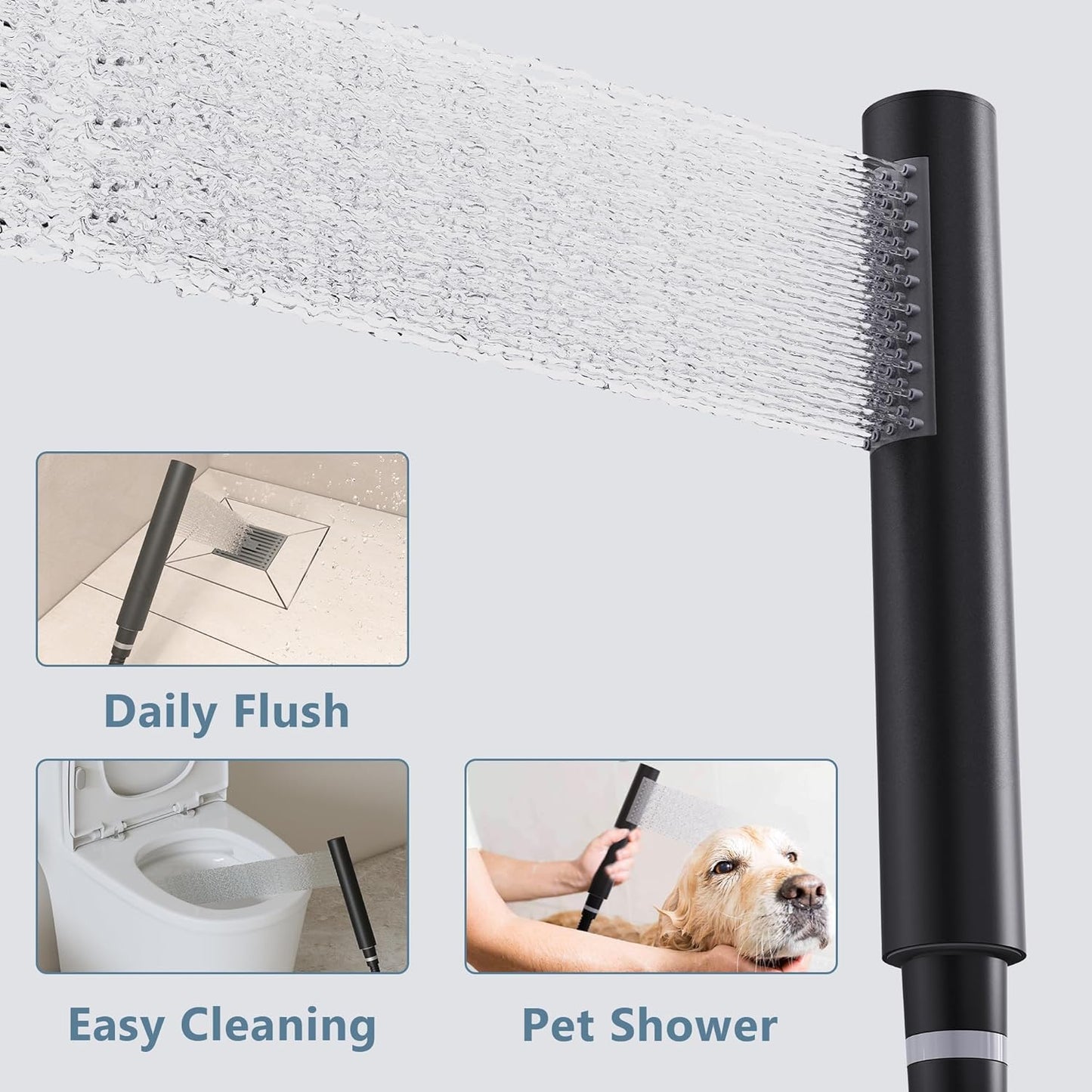 Free Standing Tub Filler Bathtub Faucet Stand Alone Matte Black