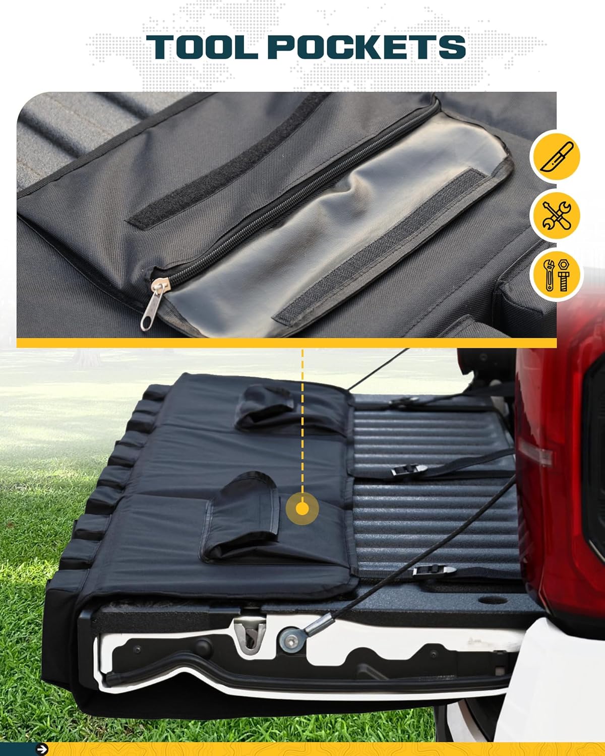 62' Heavy-Duty Truck Tailgate Bike Pad for Mountain Bikes, BMX, Ebikes, etc.