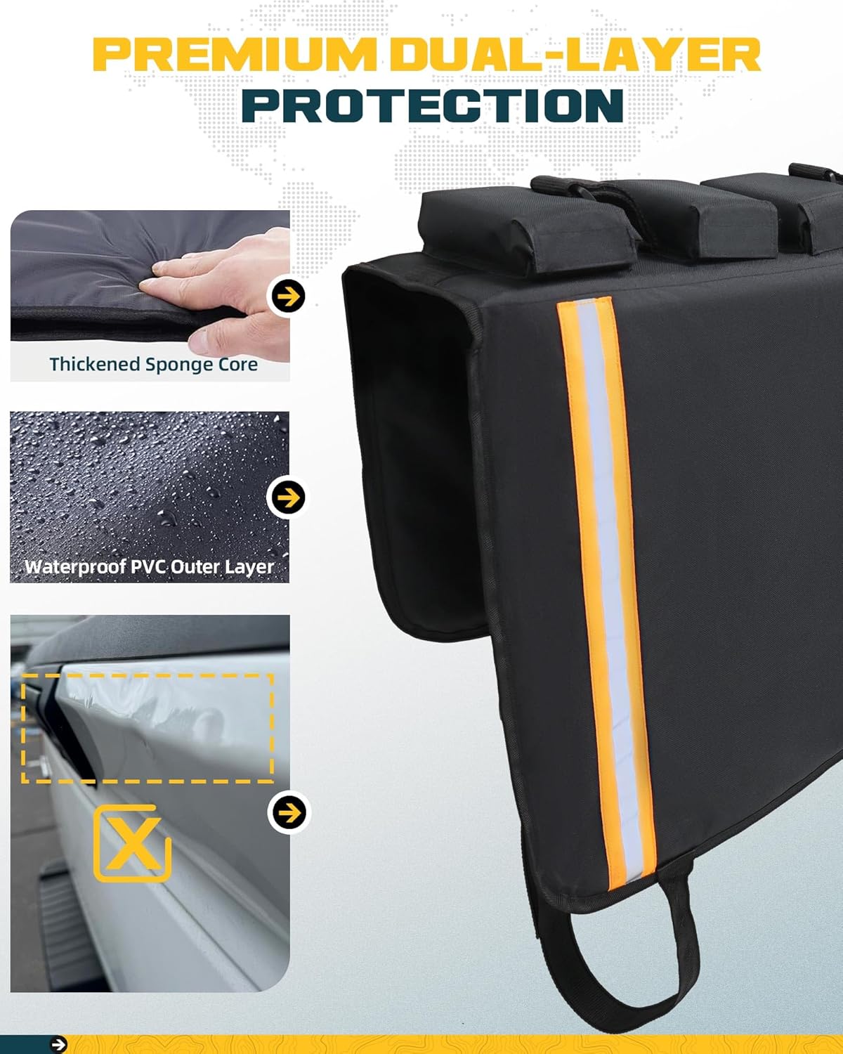 62' Heavy-Duty Truck Tailgate Bike Pad for Mountain Bikes, BMX, Ebikes, etc.